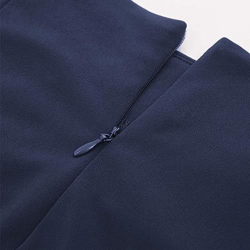 Kate Kasin Wear to Work Pencil Skirts for Women Elastic High Waist Wrap Front Knee Length Bodycon Skirt Tummy Control Gray Green
