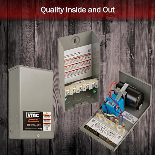 Red Lion RLCB05-115 1/2-HP 115-Volt VMC Control Box for Well Pump, Grey, 640188