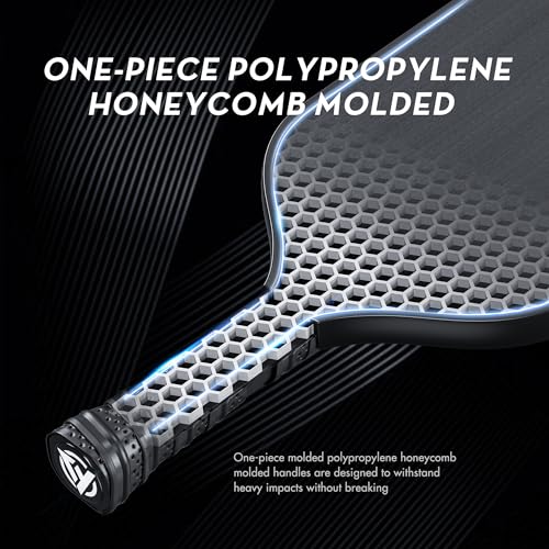 LETITREE 2025 Carbon Fiber Pickleball Paddle with T700 Carbon Fiber Surface (CFS) 16mm Polypropylene Honeycomb Core Pickleball Racket
