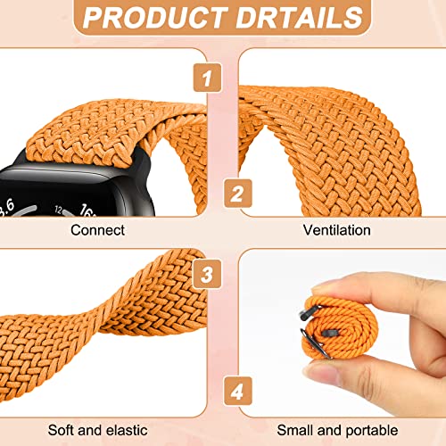 ShuYo Compatible with Apple Watch Bands 38mm 40mm 41mm 42mm 44mm 45mm 49mm,Adjustable Soft Solo Loop with Buckle Woven Elastic Sport Bands for iWatch Series Ultra/SE/8/7/6/5/4/3/2/1(38 40 41MM)