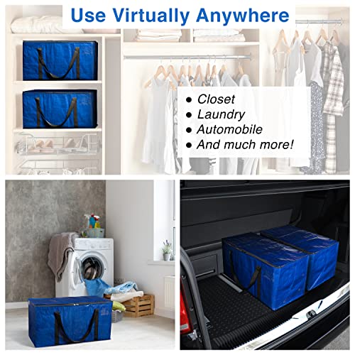 ClearSpace Heavy Duty Moving Bags or Storage Bags – Large Moving Boxes with Backpack Straps, Zippers & Handles – Perfect Moving Supplies, College Dorm, Traveling, Camping, Christmas Decorations 2 Pack