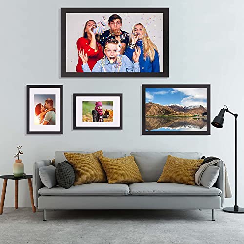 8.5x11 Picture Frame, Wall Gallery Photo Frames,Stable and Sturdy Black Frame with High Definition Plexiglass,8.5x11 Poster Photo Frame,Horizontal and Vertical Formats for Wall Hanging, Black
