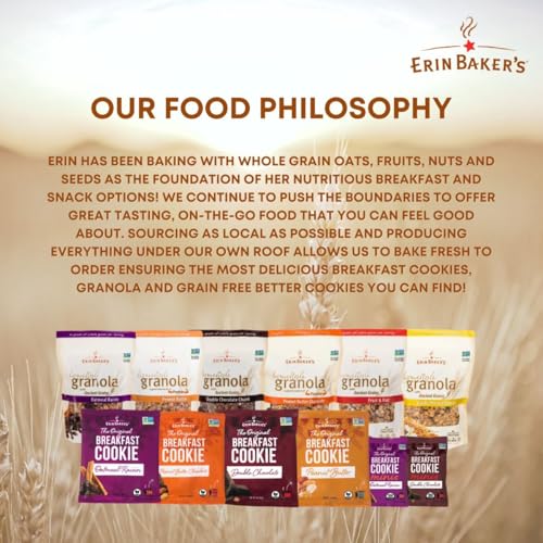 Erin Baker's Homestyle Granola - Coconut Chia, Ancient Grains, Vegan, Non-GMO Cereal - Bulk 10-Pound Bag - 10529