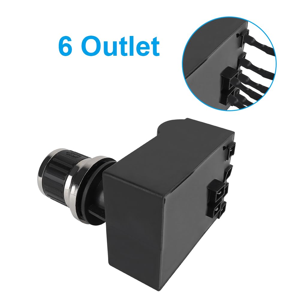 MOASKER 6 Outlets Tact Push Button Grill Ignitor Kit for Home Depot Nexgril 720-0830H, 720-0830D, 720-0888, 720-0888N, Grill Igniter Kit Tact Push Button Spark Igniter with Wire Ignition Kit