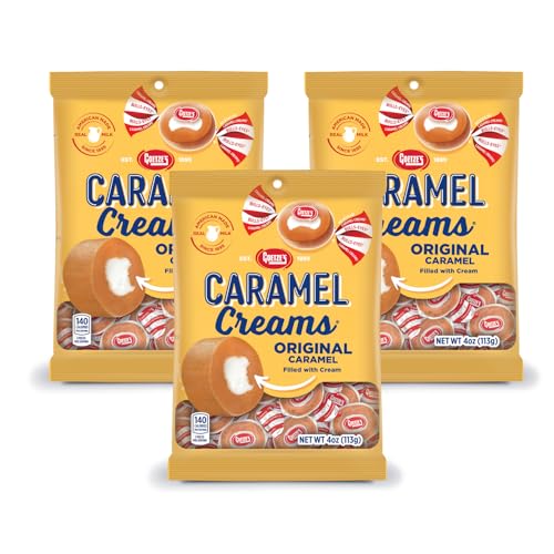 Goetze's Candy Vanilla Caramel Creams - 4 Ounce Bags - 3 Pack - Fresh from the Factory