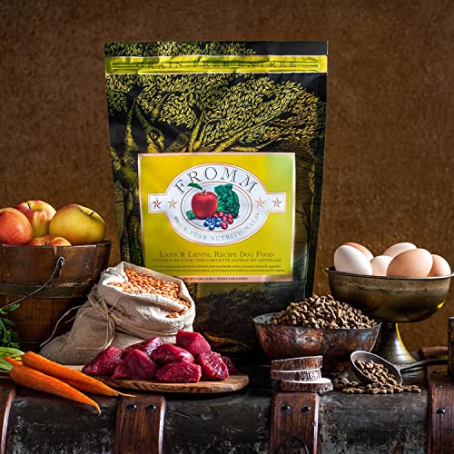 Fromm Family Foods 727009 Lamb & Lentil Dry 12 Lb Bag Dog Food (1 Pack), One Size