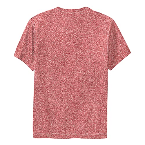 Disney Boy's To The Moon T-Shirt, Red Heather, Small