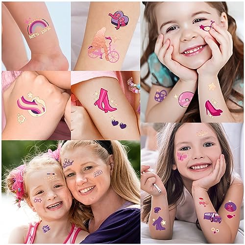 Yazhiji Waterproof Temporary Tattoos - 60 Sheets Tiny Fake Tattoo, Flowers Crowns Stars Animal Butterfly Collection Tats for Kids Adults Men and Women