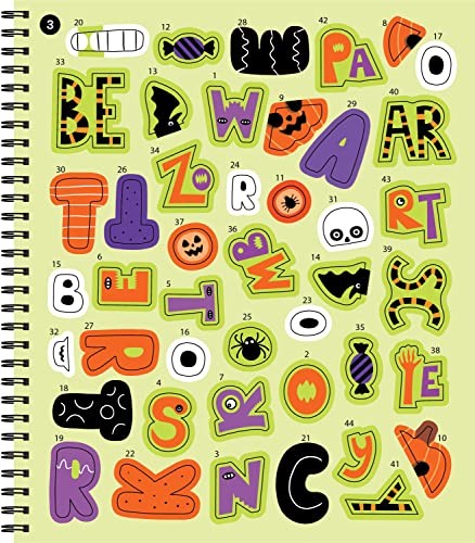 Brain Games - Sticker by Number: Halloween (Trick or Treat Cover) (Volume 2)