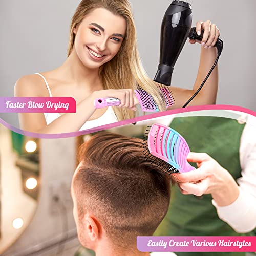 Vented Paddle Brush for Faster Blow Drying - Detangling Hair Brush for Women and Men, Professional Styling Brush for Curly, Thick, or Straight Hair