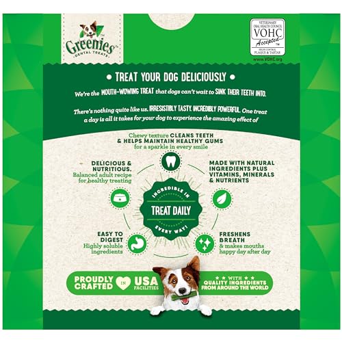 Greenies Original Petite Natural Dental Care Dog Treats, 36 oz. Pack (60 Treats)