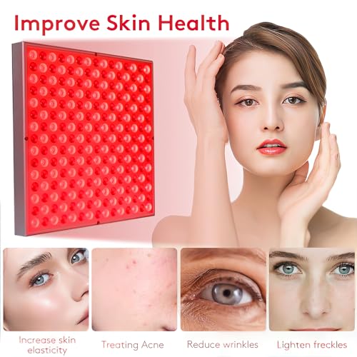 Red Light Lamp, CLMTAS 45W Panel with 660nm & 850nm Near-Infrared Light Combo, for Body, Festival Gift