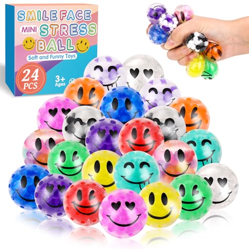 12 Pack Fidget Stress Balls for Adults, Cute Octopus Stress Relief Stress Ball, Bulk Squishy Squeeze Ball Set and Birthday Party Favors
