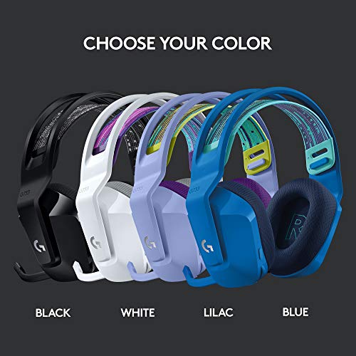 Logitech G733 Lightspeed Wireless Gaming Headset, LightSync RGB with Signature Series Gift Bundle