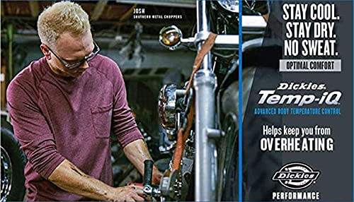 Dickies mens Temp-iq Performance Cooling Long Sleeve T-shirt Big-tall T Shirt, Dark Navy, 1X Tall US