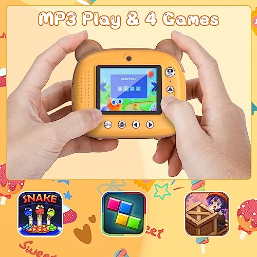 Kids Instant Camera for 3-12 Years Old Kids Toddlers Childrens Boys Girls Birthday Gifts 2.4 Inch Screen 12MP / 1080P HD Video Camera Baby Instant Print Digital Camera