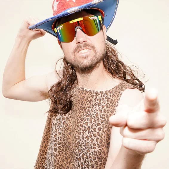 Pit Viper The Original Sunglasses Wide Fit (The 1993 with Polarized Rainbow Lens)