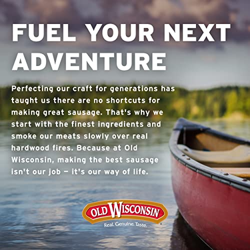 Old Wisconsin Hot & Spicy Twisted Link Sausage Snack Sticks, 14oz Resealable Package, Naturally Smoked, Ready to Eat, High Protein, Low Carb, Keto, Gluten Free