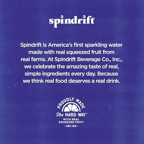 Spindrift Sparkling Water, 4 Flavor Variety Pack, Made with Real Squeezed Fruit, 12 Fl Oz (Pack of 20)