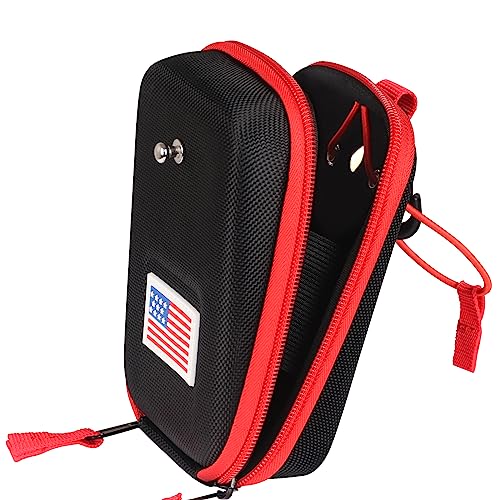Craftsman Golf Black Rangefinder Case USA Flag Hard Shell for Tectectec Callaway, Universal Range Finder Carry Bag
