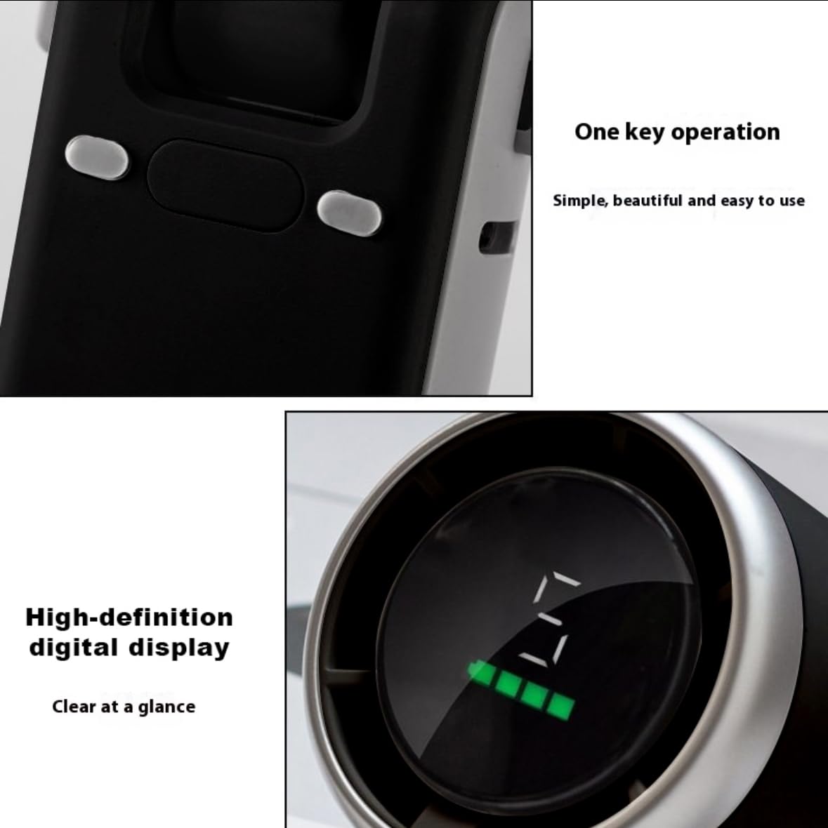 CasaCare Handheld Portable Turbo Fan,with LED Display, USB Rechargeable Personal Cooler with 5 Speeds, Foldable Portable Fan for Makeup, Office, Outdoor,Travel