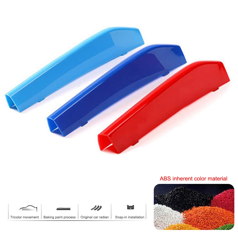 VaisbyTown Automotive Grille Inserts for BMW 5 Series Sedan G30 G31 G38 2017-2020 520i 530i 540i 550i 9 Beam,Front Grill Accessories M Color