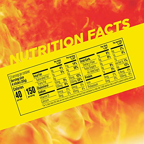 Slim Jim Smoked Meat Sticks, Original Flavor, 6g Protein Per Serving, Snack Size, Lunchbox Snack, 0.28 oz. (14 Count)