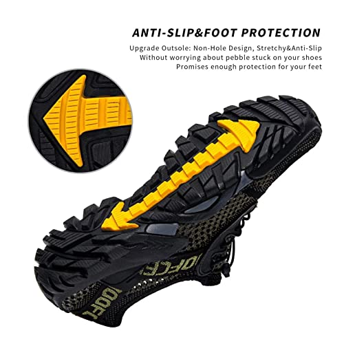 SOBASO Women Water Hiking Shoes Slip On Beach Swim Barefoot Shoes for River Sports Surf Boating Sailing