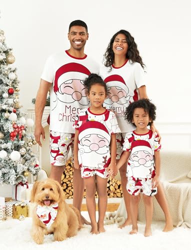 PATPAT Matching Family Pajamas Short Set Star Print Pink Grey Button Down Tops and Shorts Sleepwear 2 Piece Mommy and Me Matching Pajamas Couples Pajamas Sets Adults Short Sleeve Pjs for Women XL