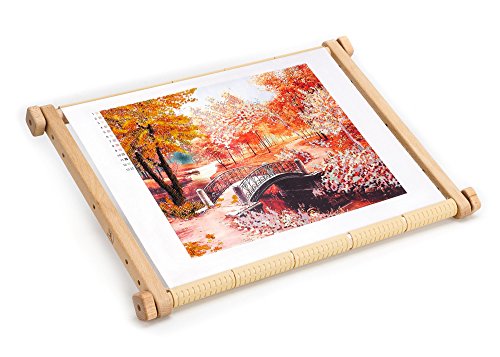 Needlepoint Embroidery Tapestry Scroll Frame Made of Organic Beech, Wooden Cross Stitch Frame, Needlepoint Holder, Stitching Frame (7.8" х 9.4")