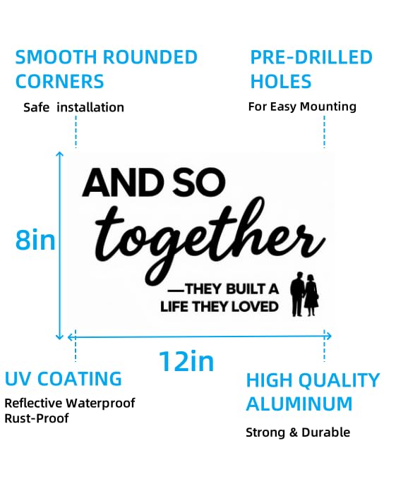 Carastora Healing Metal Tin Sign for Home, Rustic Farmhouse Tabletop Desk Decor, Inspirational Quote for Living Room Bedroom, Gift for Coffee Lovers and Family, 12x8 Inch