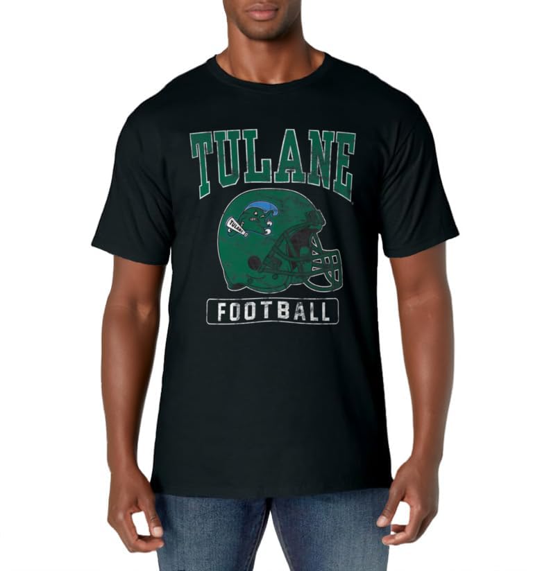 Tulane University Green Wave Football Helmet T-Shirt