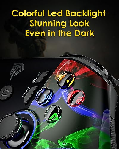 EasySMX PS3 Gaming Controller, Wireless 2.4G Gamepads with Vibration Fire Button Range up to 10m Support PC (Windows XP/7/8/10), Steam, PS3, Android, TV Box Portable Gaming Joystick