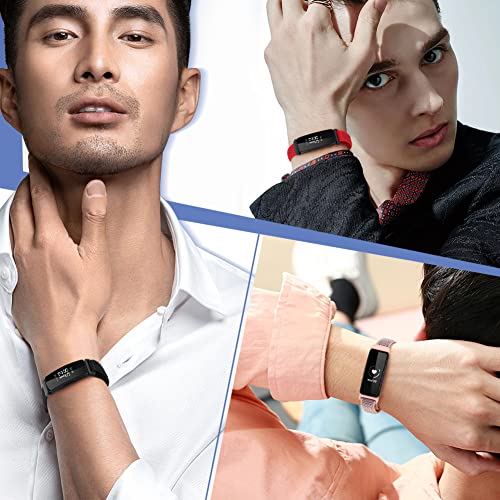 WNIPH Nylon Bands Compatible for Fitbit Inspire 3/Inspire 2/Inspire/Inspire HR/Ace 3/Ace 2 Bands, Breathable Sport Replacement Straps Soft Adjustable Solo Loop Nylon Wristband for Women Men