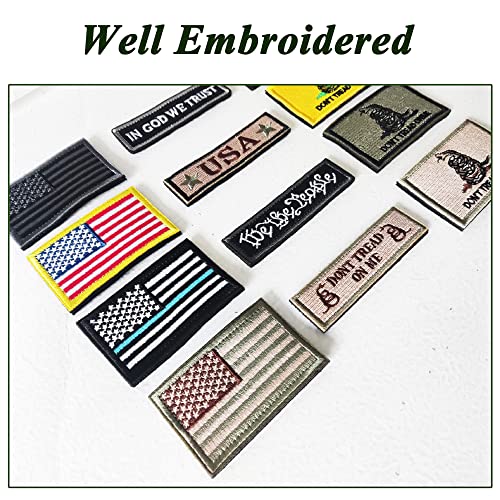 TXSN 2PCS No Photo Please Patches, Hook & Loop Funny Patch Full Embroidery Badge for Dog Vest Harness and Caps Bags Vests Jackets Backpacks Uniforms