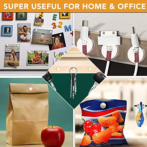 TRYMAG Magnets, 10x2mm 50 PCS Small Refrigerator Magnets Round Disc Magnets, Premium Brushed Nickel Cylinder Office Magnets for Crafts, DIY, Whiteboard and Fridge Magnets