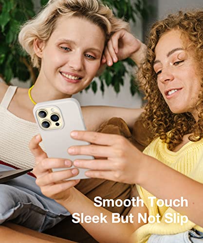 GONEZ for iPhone 14 Pro Case, Compatible with Magsafe, with 2X Screen Protector + 2X Camera Lens Protector, Soft Anti-Scratch Microfiber Lining, Shockproof Liquid Silicone Phone Cover, Deep Purple