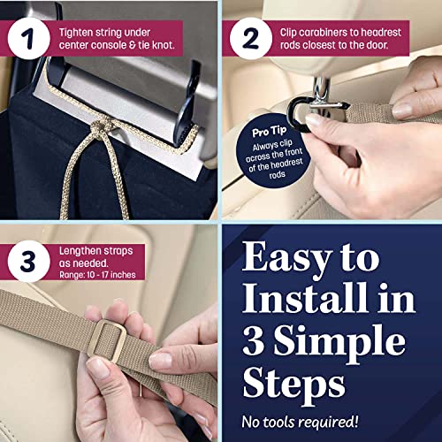 Car Cache – Car Purse Storage (Patented) with Pocket for Small Items - Dog Barrier Too