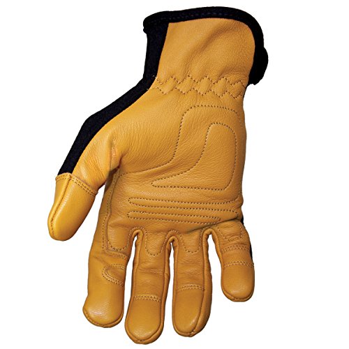 Youngstown Glove Company 12-3270-80-S Flame Resistant Mechanics Hybrid Gloves, Small, beige