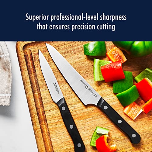 HENCKELS Solution Razor-Sharp 2-Piece Compact Chef Knife Set, German Engineered Knife Informed by over 100 Years of Mastery, Black