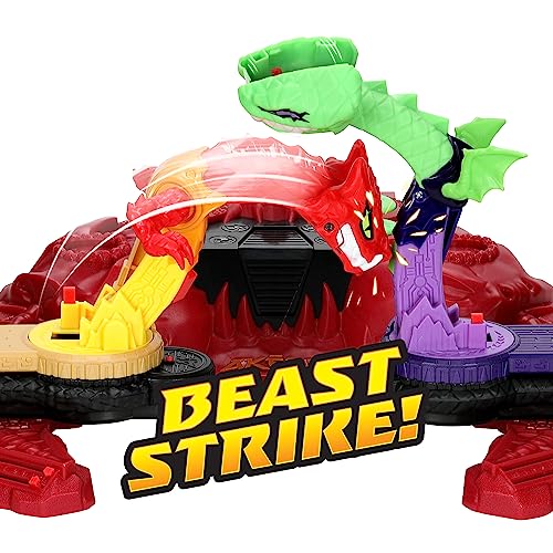 Legends of Akedo Beast Strike Serpent Fury Arena. Battle Your Warriors and Your Beasts to Win! with 40+ Real Sound Effects and Lights and 2 Exclusive Warriors.