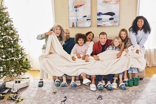 Dearfoams Matching Family Toddler Lil Baby Bear Retired Colors Slipper, Navy Blazer, 4-5 US Unisex Big Kid