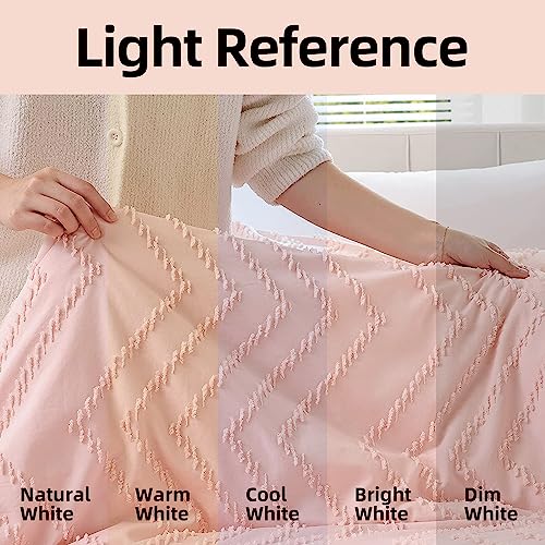 YIRDDEO Pink Twin Size Comforter Set 2Pcs, Boho Farmhouse Blush Twin Size Bedding Set, Vertical Tufted Twin Bed Set, Lightweight Neutral Twin Bedroom Set (1 Comforter 1 Pillowcase)