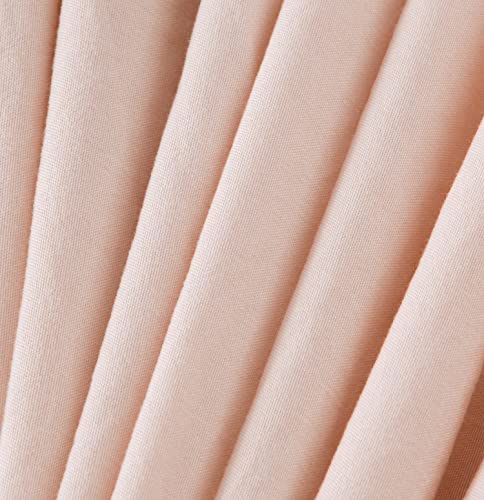 Chezmoi Collection Sinclair 2-Piece Ruffle Skirt Bedspread Set - French Country Chic Farmhouse - Twin, Blush