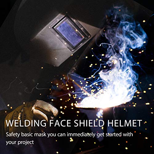 VIVOHOME MIG Welder 130 Flux Core Wire Automatic Feed Welding Machine Portable No Gas 110V DIY Home Welder w/Free Mask Black