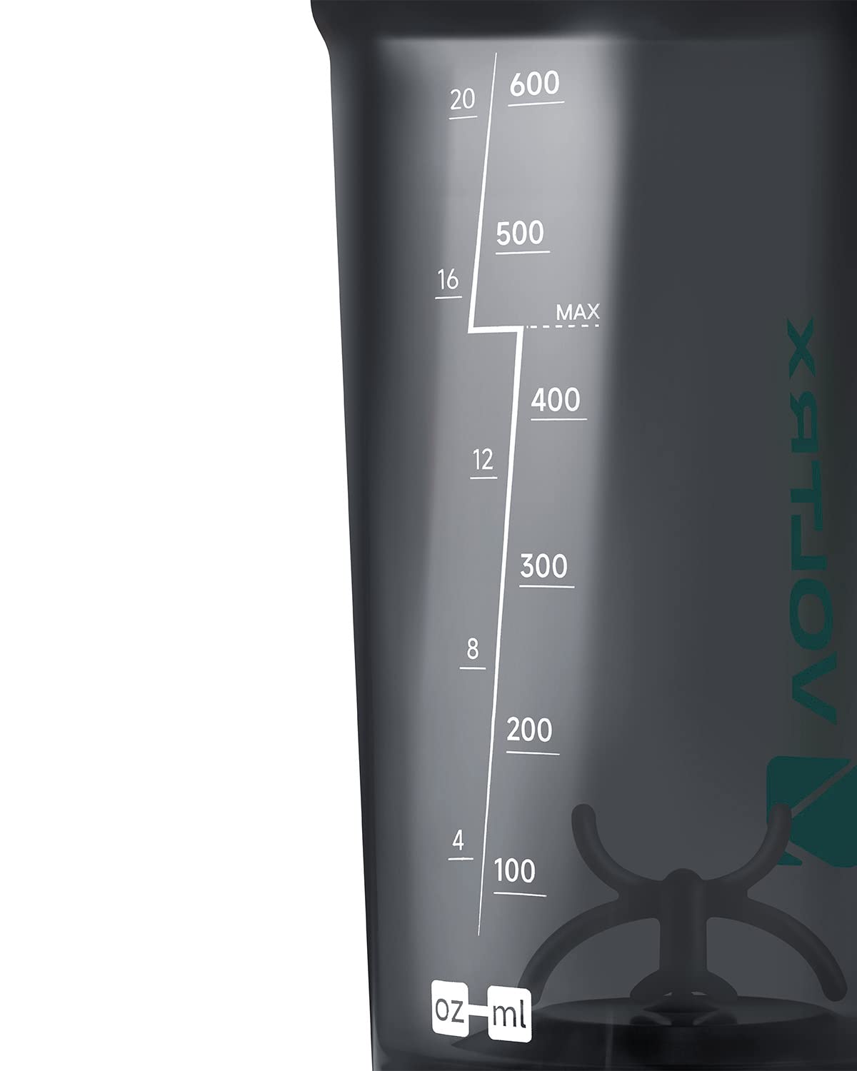 VOLTRX Shaker Bottle, Gallium USB C Rechargeable Electric Protein Mixer, Shaker Cups for Protein and Meal Replacement Shakes, BPA Free, Made with Tritan, 24oz