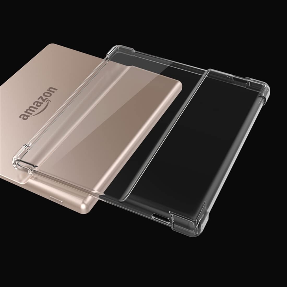 Zcooooool Kindle Oasis Case (9th &10th Gen,2017/2019 Released) 7" Clear Cover Reinforced Corners Case for Amazon Kindle Oasis