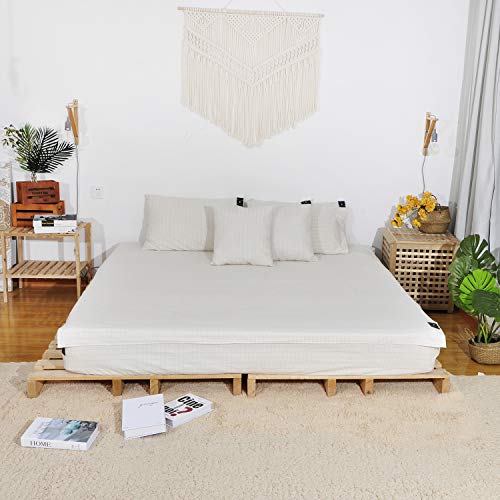 CONDUCTIVE Brand Grounding Sheet for Bed Organic Cotton Silver with Ground Connection Cord (52 x 27 inch, Original Color Sleeping Wellness Benefits Sleep Therapy