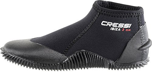 Cressi Unisex's 3 mm Diving Boots, Black/Black, US Man 5 | US Lady 6