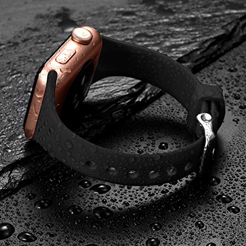 Laffav Slim Band Compatible with Apple Watch 40mm 38mm 41mm 44mm 42mm 45mm 46mm 49mm for Women Men, Soft Silicone Narrow Thin Sport Replacement Strap for iWatch Series 10 9 8 7 6 5 4 3 2 1 Ultra SE